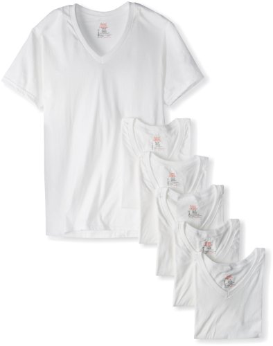 Hanes Men’s Classics 6 Pack V-Neck Tee