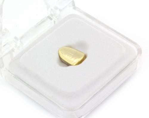 Hip Hop 14K Gold Plated Removeable Grill (Single tooth Cap) Solid