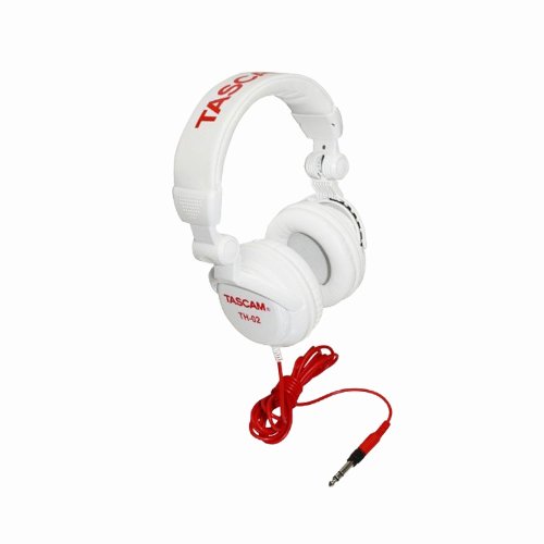 TASCAM TH02-W Closed-Back Stylish Headphone, White