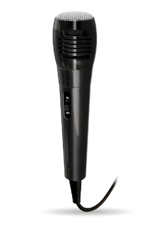 Electrohome EAKARMIC Professional Dynamic Karaoke Microphone with ¼” (6.33mm) Input and 10ft Cord