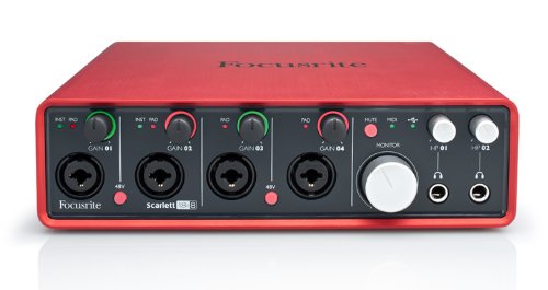 Focusrite SCARLETT 18i8 18 In/8 Out USB 2.0 Audio Interface with Four Focusrite Mic Preamps