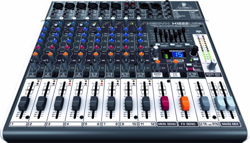 Behringer XENYX X1222USB Premium 16-Input 2/2-Bus Mixer with XENYX Mic Preamps & Compressors