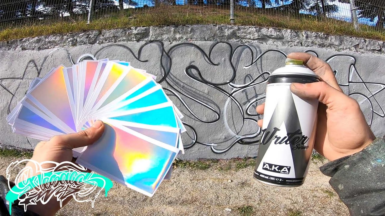 RESAKS – ☀️ I make a Graffiti with 750 Stickers that Change Color with the Sun ☀️