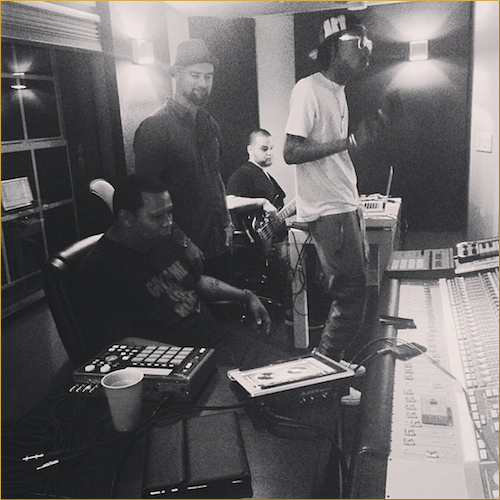 Wiz Khalifa & Mannie Fresh In the Studio (Pic)