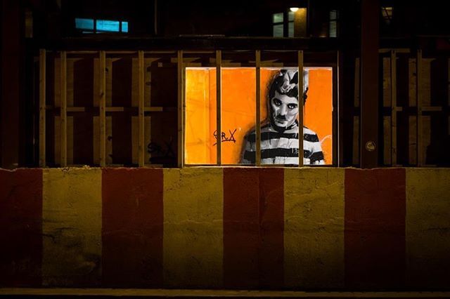 GLOBAL STREET ART — #PureArtWalls⠀⠀⠀⠀⠀ Eery #CharlieChaplin piece…