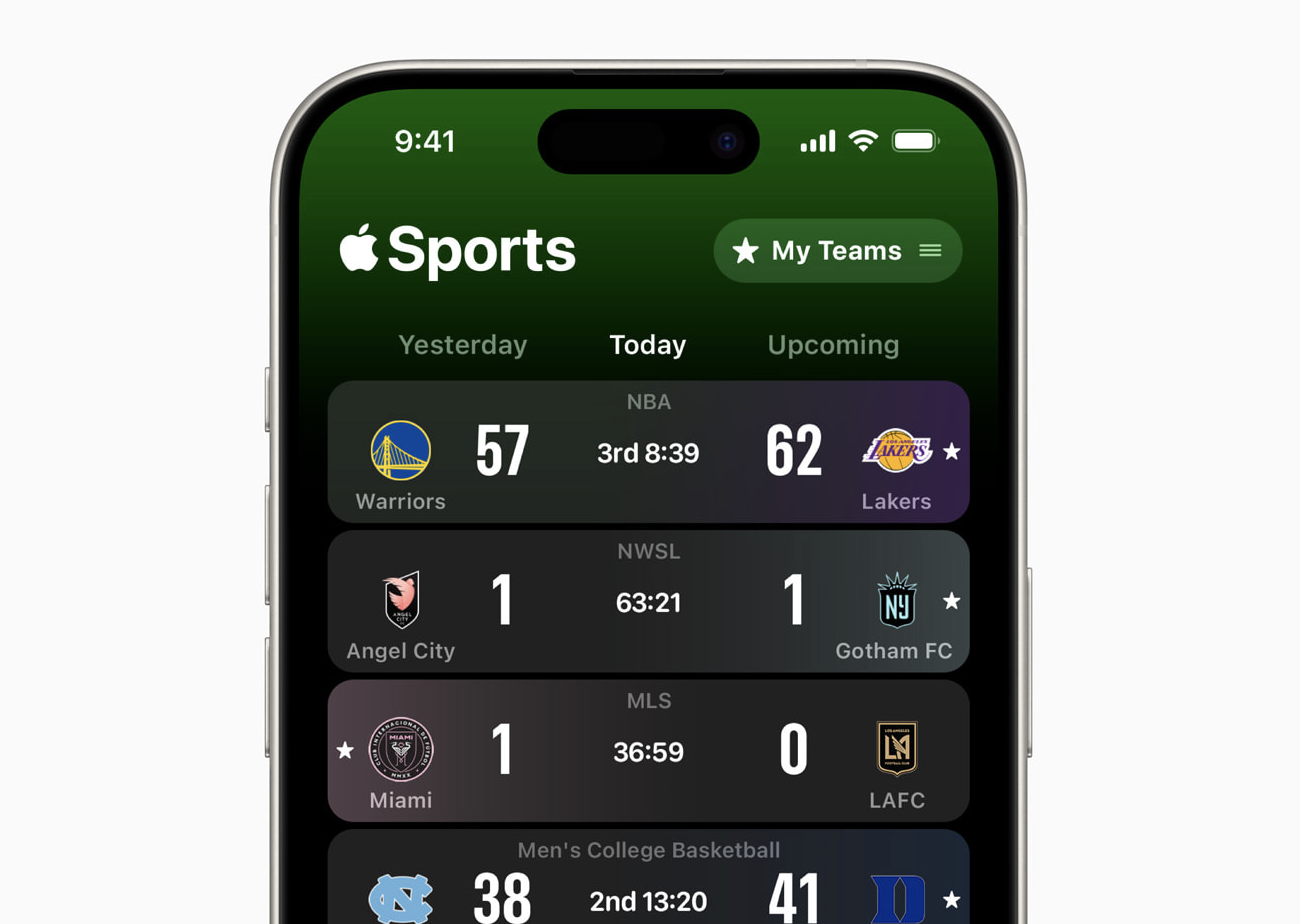 Apple Launches Their Own Live Sports App