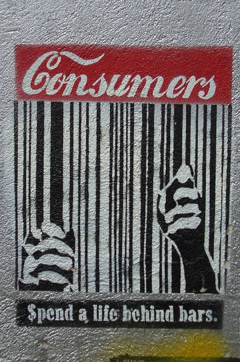 Consumers spend a life behind bars