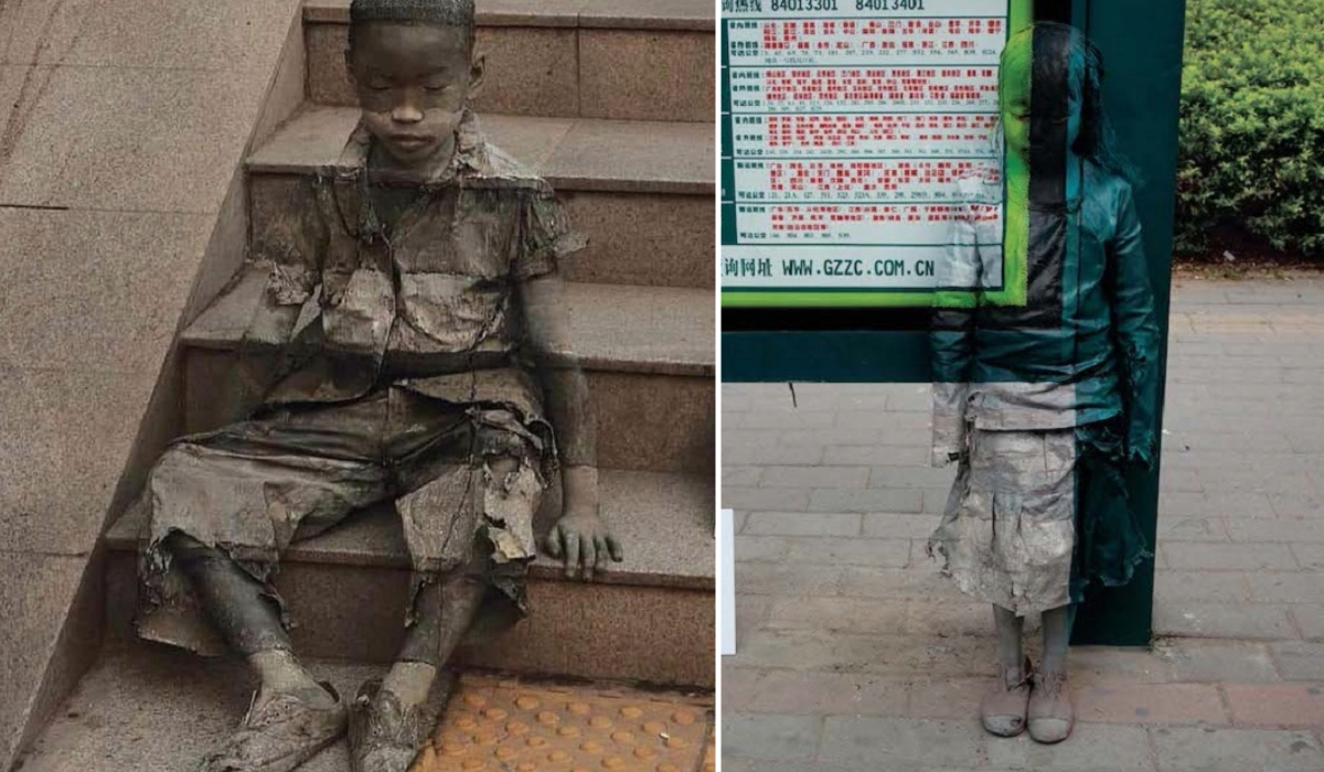 ‘The Invisibility Of Poverty’ – Street Art by Kevin Lee