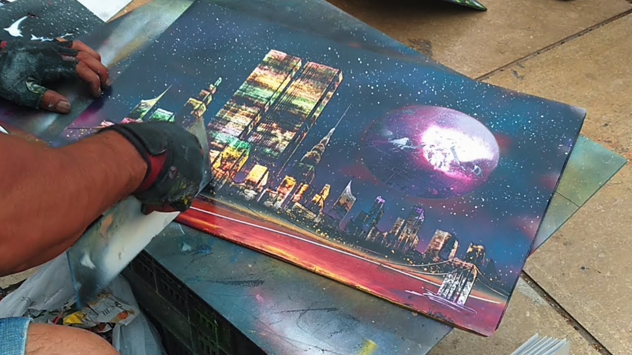 Spray Painting – Cool drawing technique & Amazing street artist