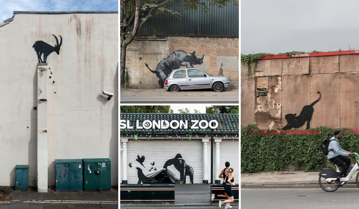 Banksy’s New Street Art in London: Unmasking the Zoo of Modern Society (10 Photos)