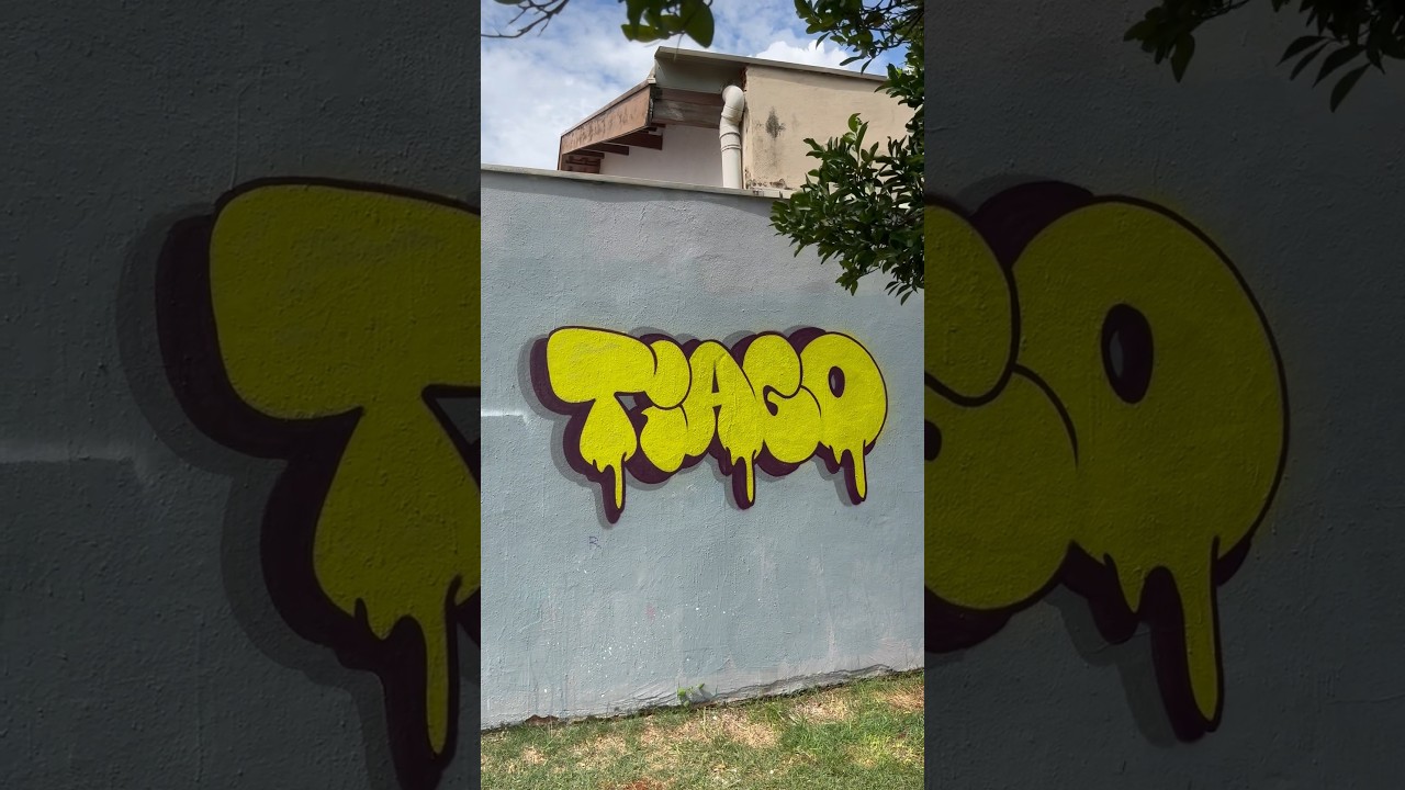 Tiago com letras de graffiti, deixe seu nome #letters