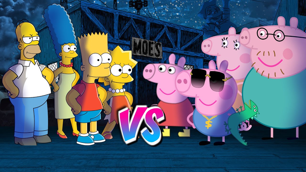 Los Simpsons vs La Familia Peppa Pig – BATALLA DE RAP ANIMADA