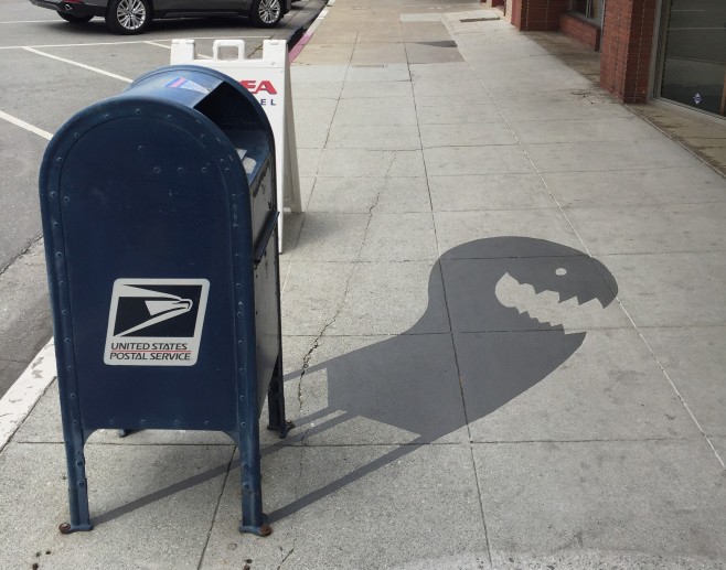 Street Artist painting funny fake shadows to confuse people (20 photos)