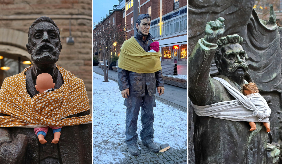 When Statues Become Fathers: Creative Street Art on Equal Parenting